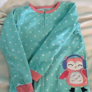 Carters fleece pj, size 6 girls